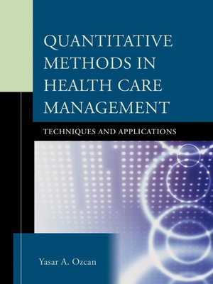 cover image of Quantitative Methods in Health Care Management